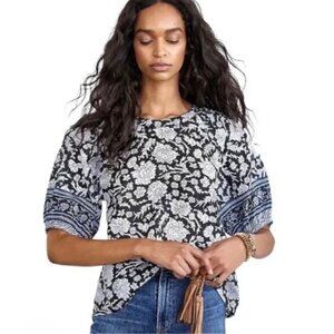 Anthropologie Saison de la Fleur Becca Puff-Sleeved Blouse NWT S
